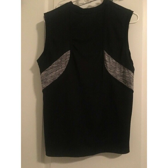 Game Time Men's Black Gray Muscle T-Shirt Tank Top Activewear Size M - Picture 6 of 6